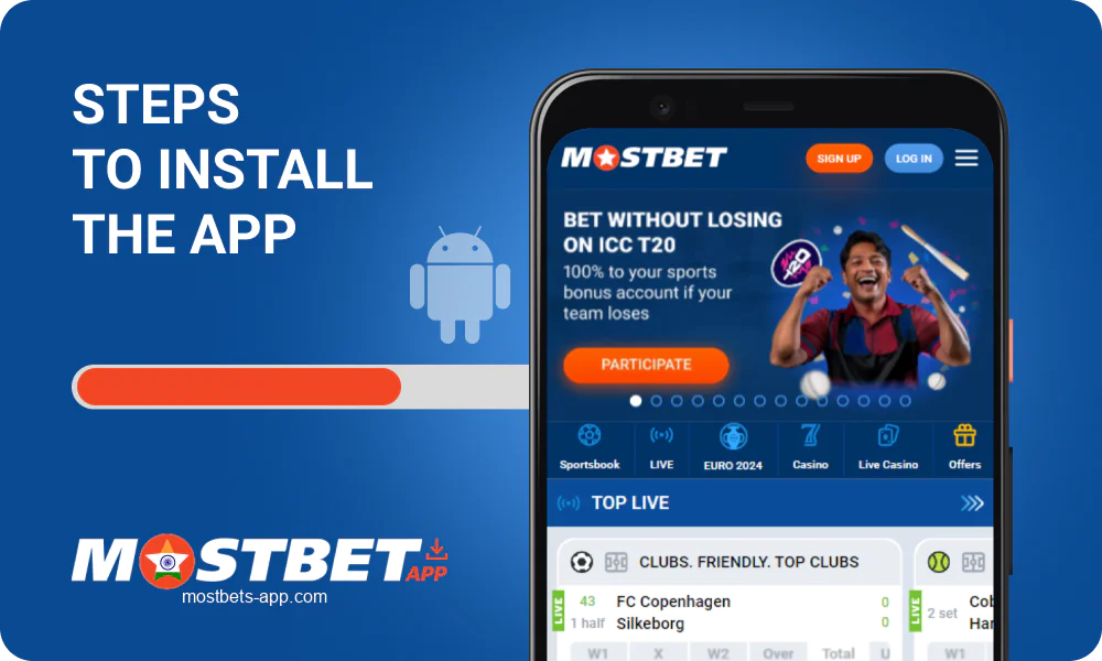 Installing the Mostbet India app on Android